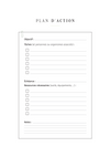 Plan d’action – Pack de 5 pages